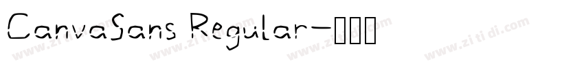 CanvaSans Regular字体转换